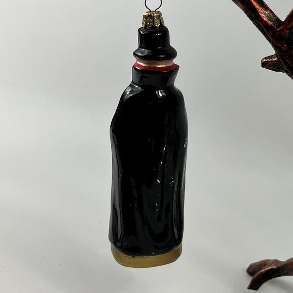 Kurt Adler Polonaise Skeleton Ornament Komozja Glass Halloween 7" Top Hat Rare - Picture 3 of 13